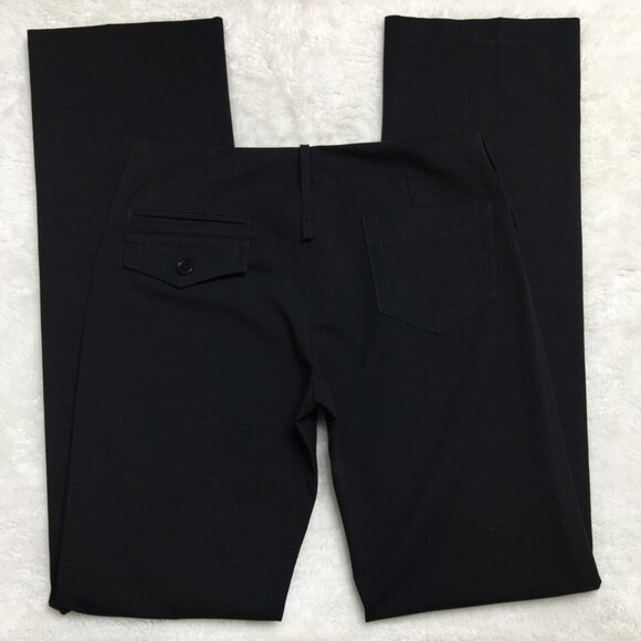 Alysi Women's Black Straight Slacks Trousers Pants Size 8 - Picture 6 of 14